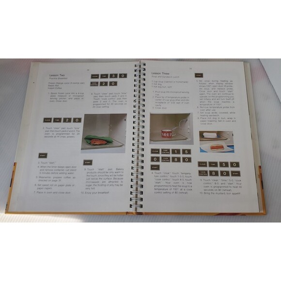 Kenmore Microwave Cooking Recipes Vintage 1981 Spiral Cookbook by Sears 1980s - Picture 7 of 16